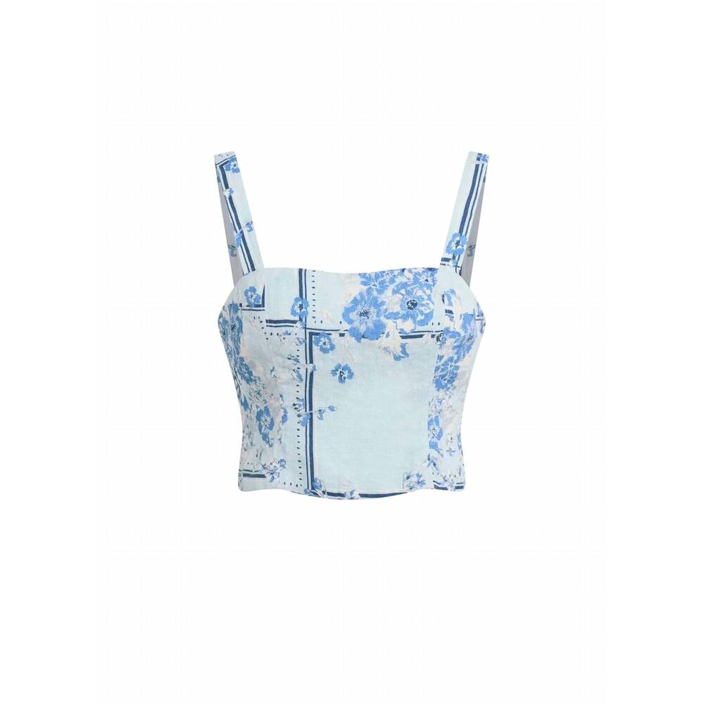 NEW FAVORITE DAUGHTER women's there for you top in floral scarf